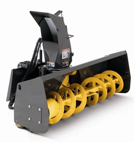 skid steer motor operated snow blower|snowblower attachment for skid steer.